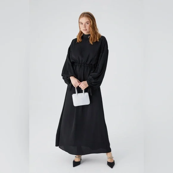 WAIST ADJUSTED DRESS BLACK 🎀 - Picture 3 of 4